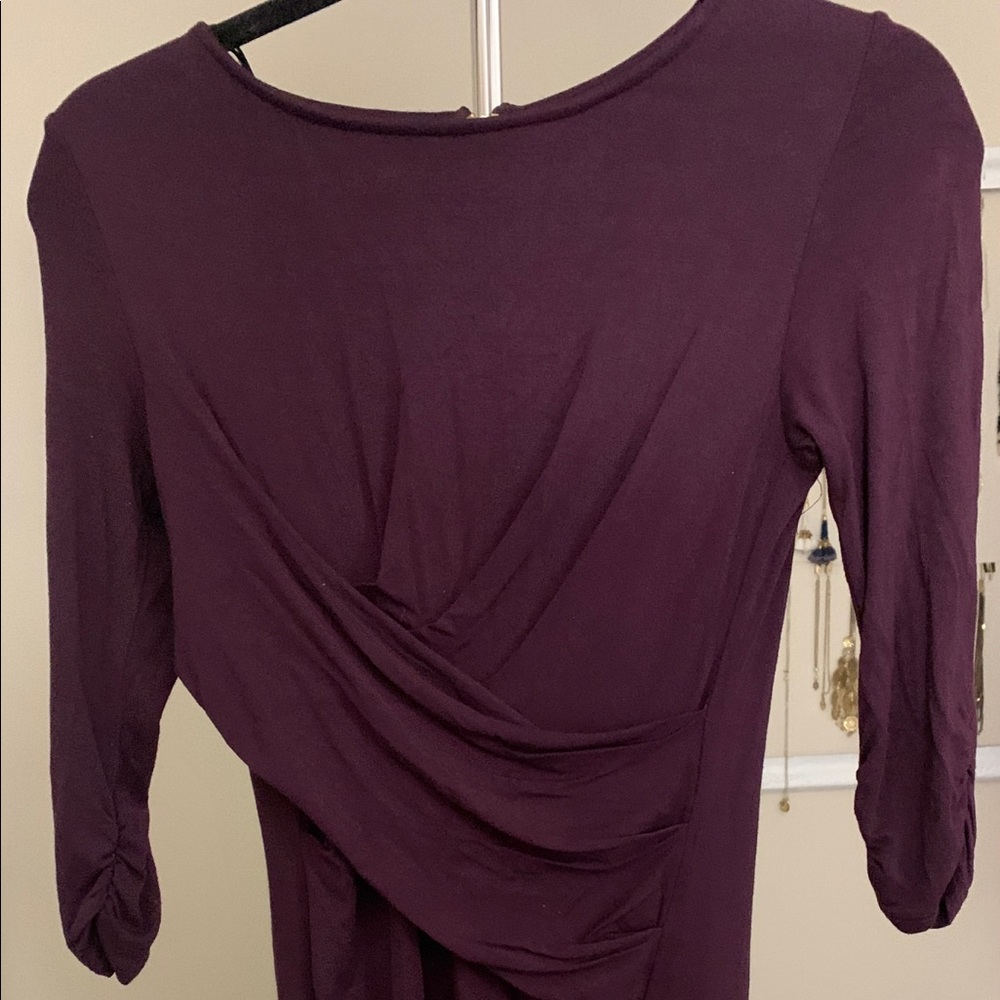 Kut From The Kloth Mid sleeve Midi Dress Size 2P purple